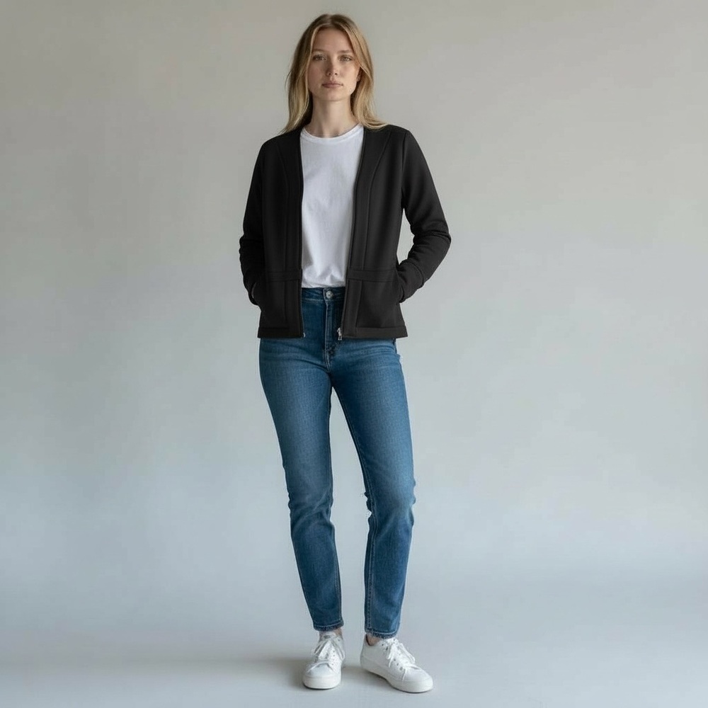 Brunswick Park Smarter Apparel Jacket Women's XS Black Convertible NEW